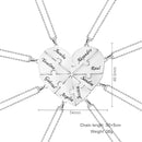 Collar con colgante de acero inoxidable: diseño minimalista unisex