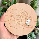 Letrero de madera conmemorativo para bebé: regalo grabado para recién nacidos para padres