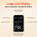 Appareil de massage électrique chauffant pour genoux – Coussinet vibrant anti-douleur