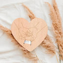 Letrero de madera conmemorativo para bebé: regalo grabado para recién nacidos para padres